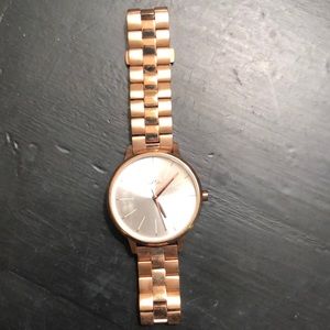Nixon rose gold watch